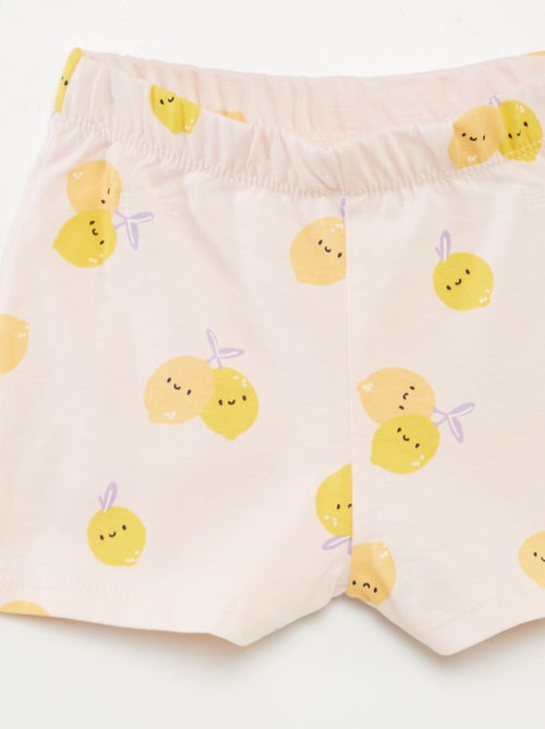 Korte pyjama met T-shirt + short - 2-delig - Kiabi