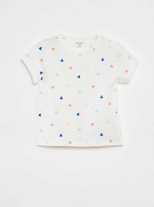 Korte pyjama met T-shirt + short - 2-delig - Kiabi