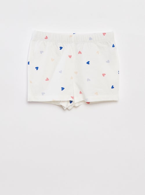 Korte pyjama met T-shirt + short - 2-delig - Kiabi