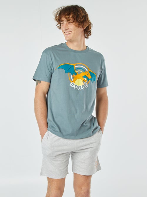 Korte pyjama met T-shirt + short 'Pokémon' - 2-delig - Kiabi