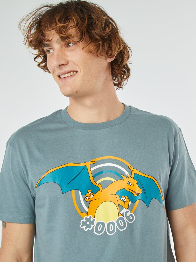 Korte pyjama met T-shirt + short 'Pokémon' - 2-delig GROEN - Kiabi