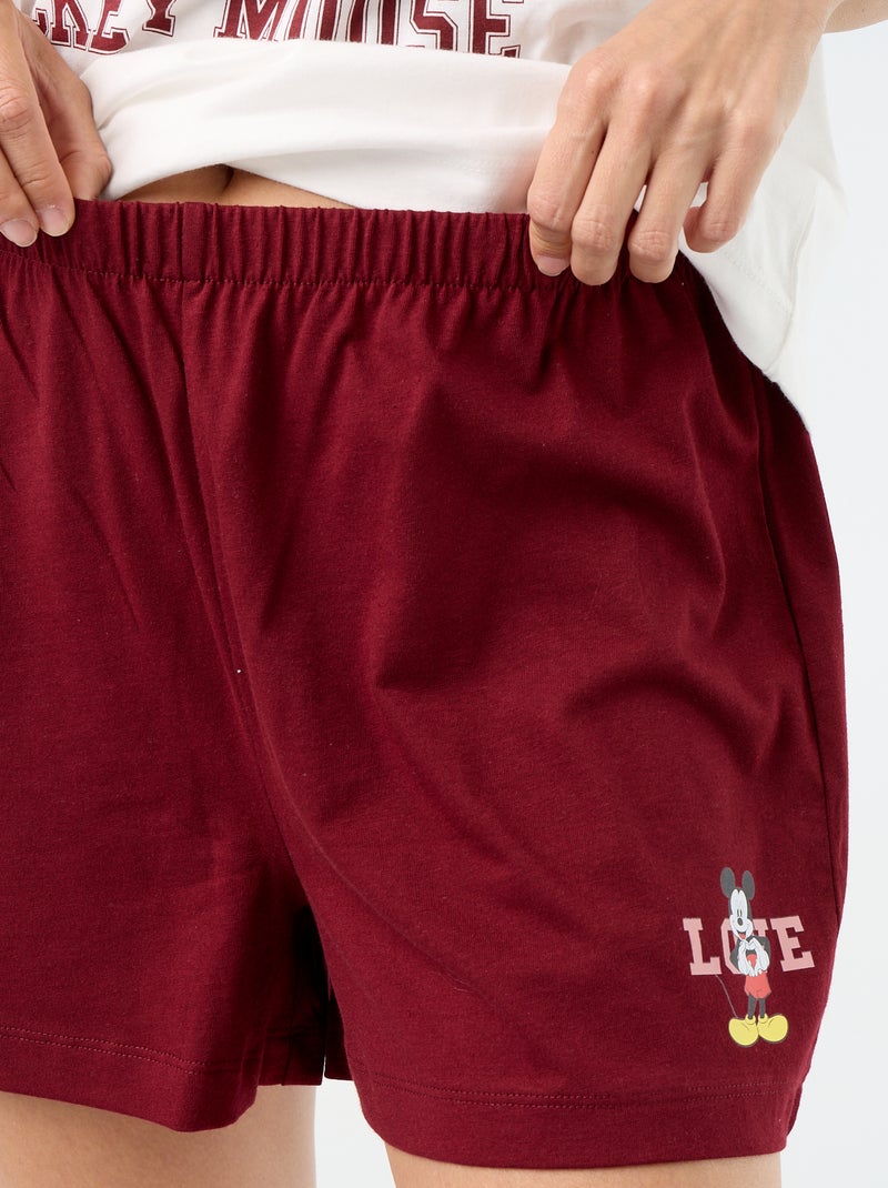 Korte pyjama 'Mickey' - 2-delig Wit - Kiabi