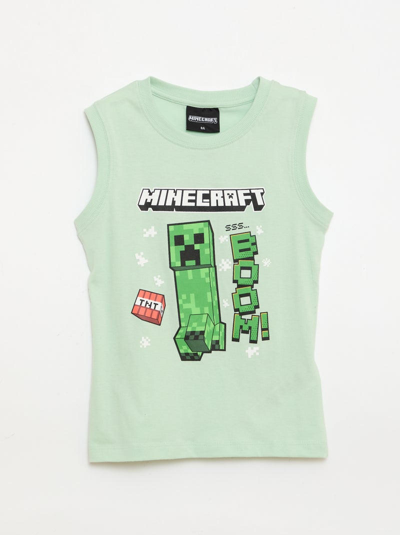 Korte pyjama "Minecraft" Groen - Kiabi