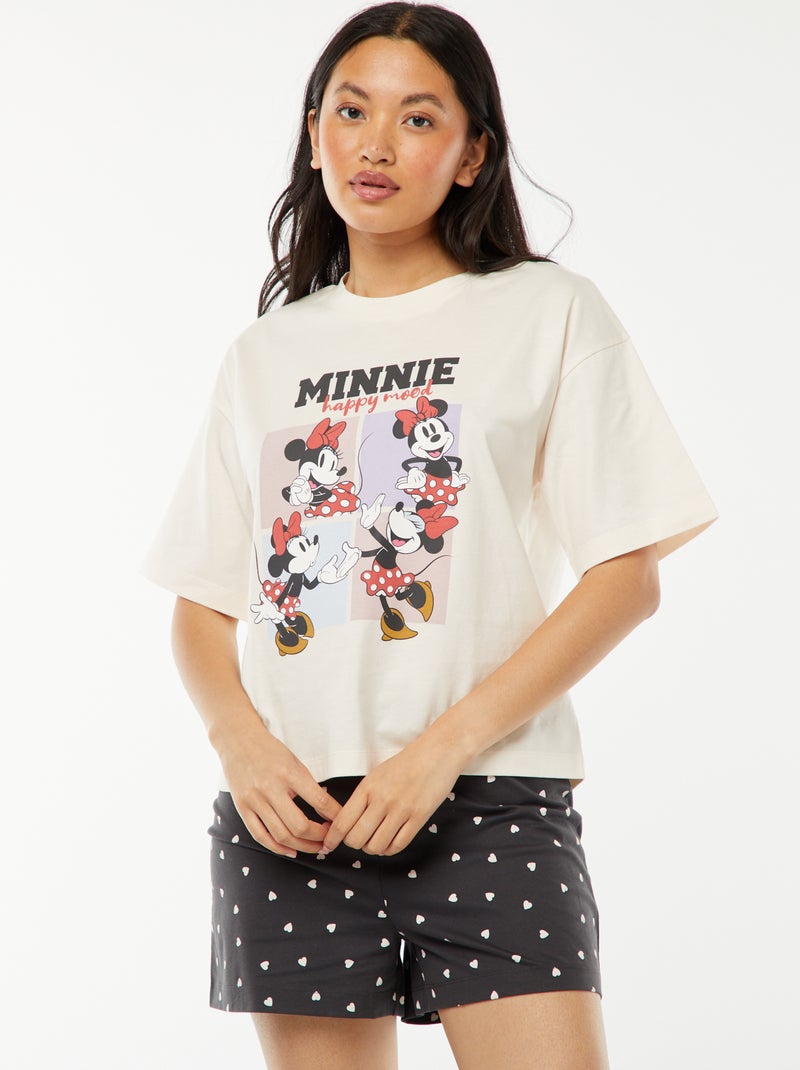 Korte pyjama 'Minnie' - 2-delig Rose - Kiabi