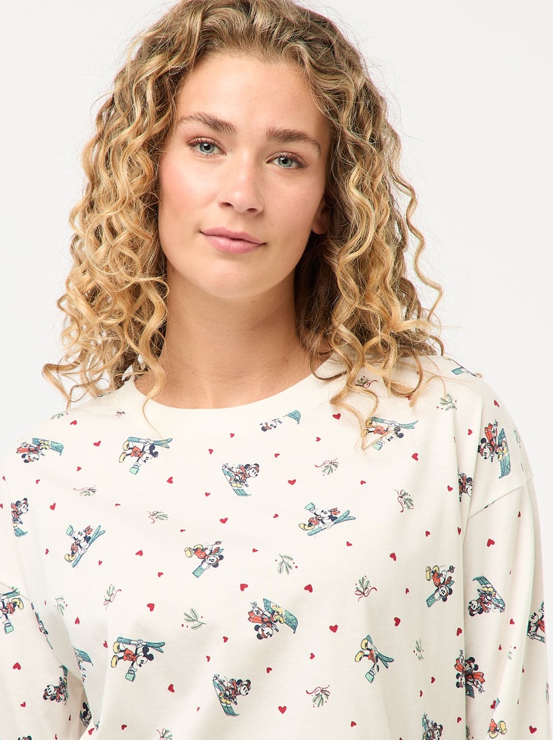 Korte pyjama 'Minnie' 'Disney' - 2-delig Wit - Kiabi