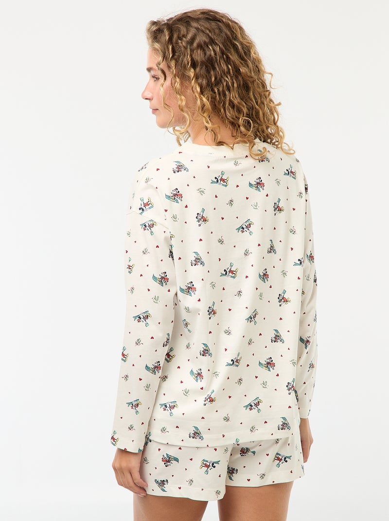 Korte pyjama 'Minnie' 'Disney' - 2-delig Wit - Kiabi