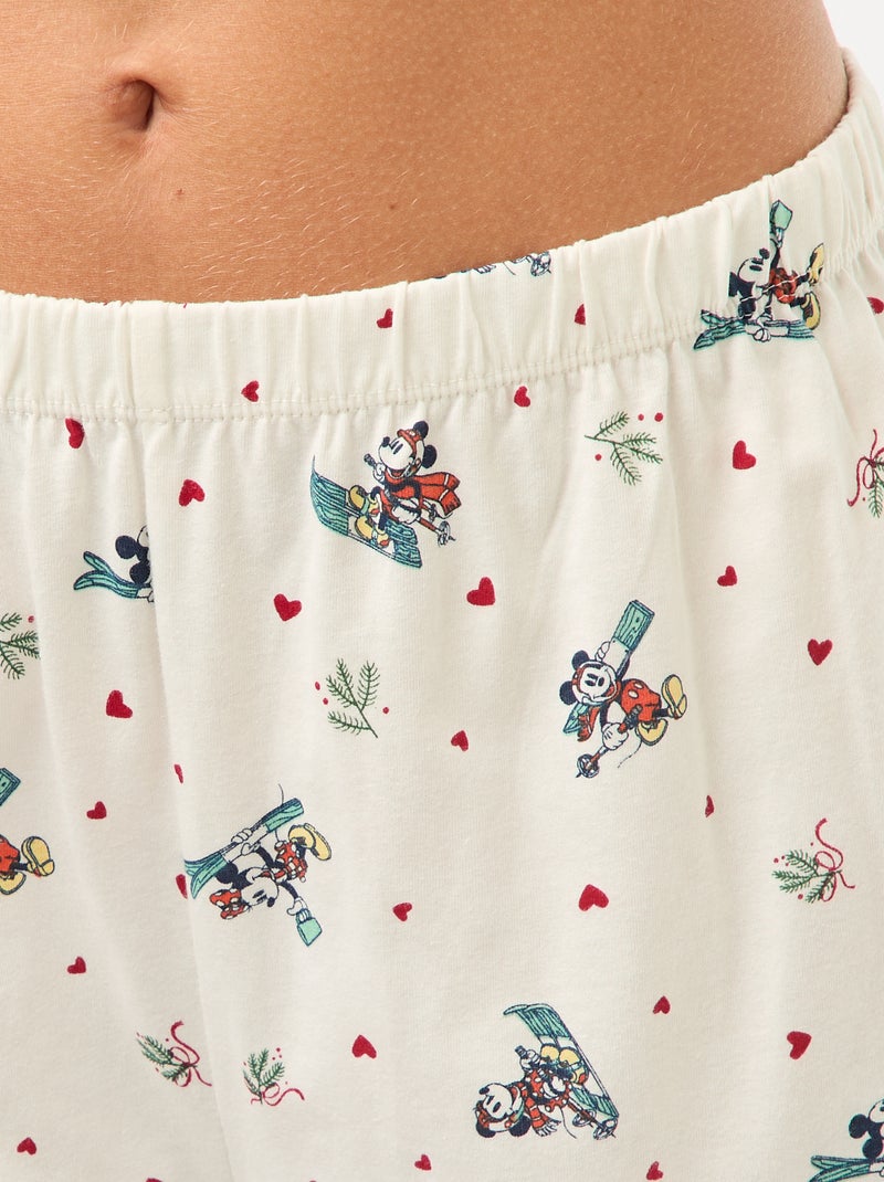 Korte pyjama 'Minnie' 'Disney' - 2-delig Wit - Kiabi