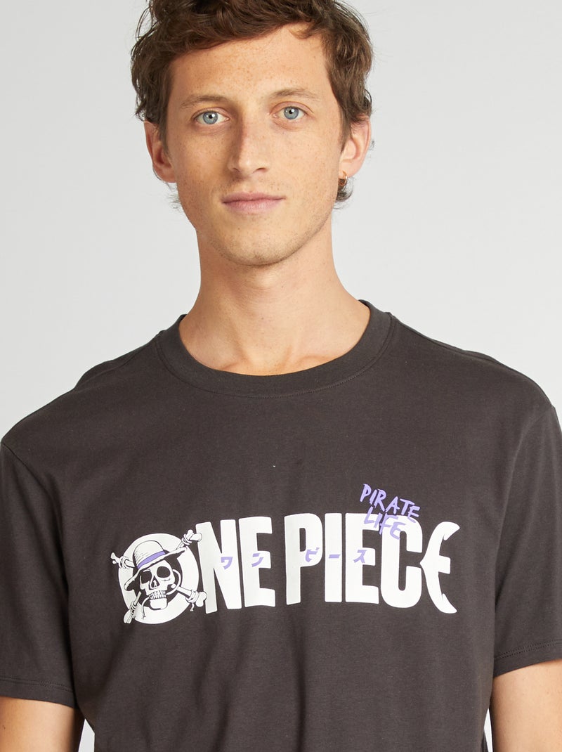 Korte pyjama 'One Piece' - 2-delig ZWART - Kiabi