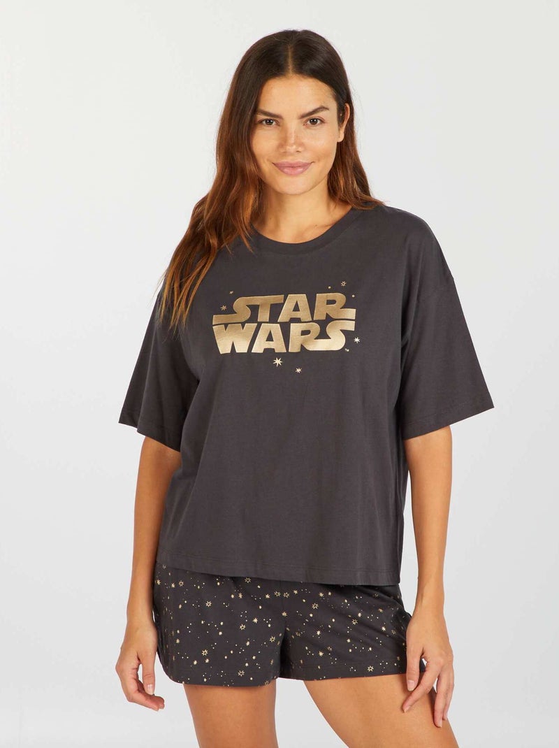 Korte pyjama 'Star Wars' - 2-delig GRIJS - Kiabi