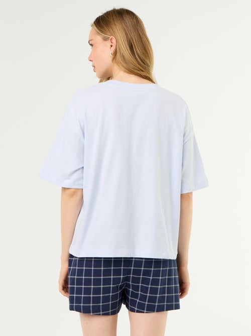 Korte pyjama 'Stitch' - 2-delig - Kiabi