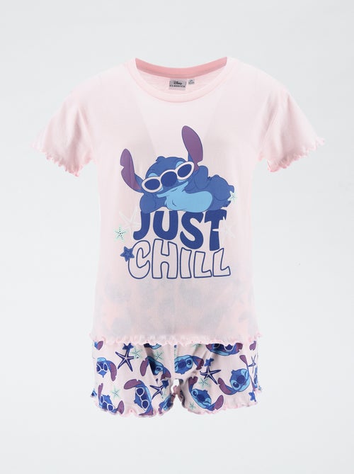 Korte pyjama 'Stitch' - 2-delig - Kiabi