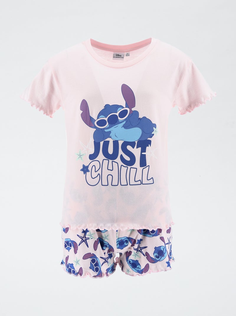 Korte pyjama 'Stitch' - 2-delig ROSE - Kiabi