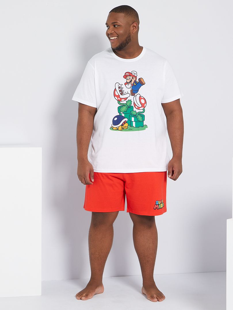 Korte pyjama 'Super Mario' WIT - Kiabi