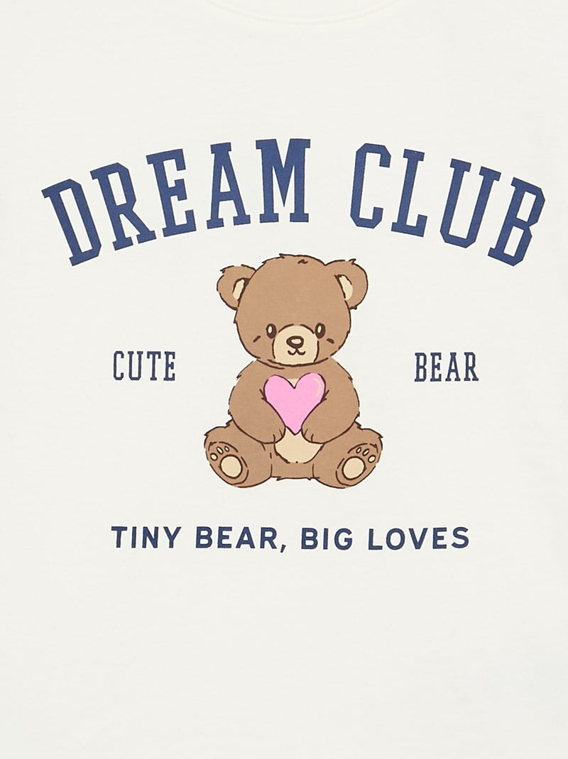 Korte pyjama T-shirt en short - 2-delig Grijs - Kiabi