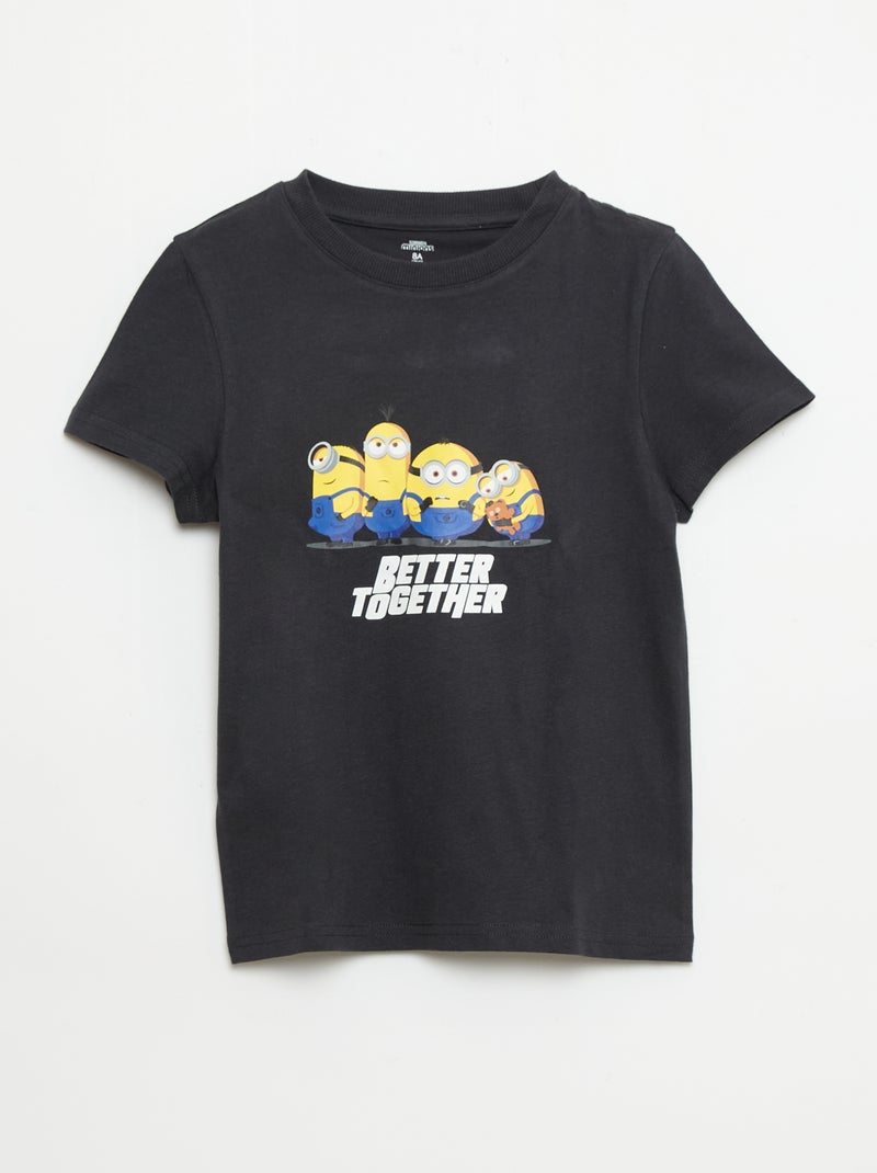 Korte pyjama T-shirt en short 'Minions' - 2-delig Zwart - Kiabi
