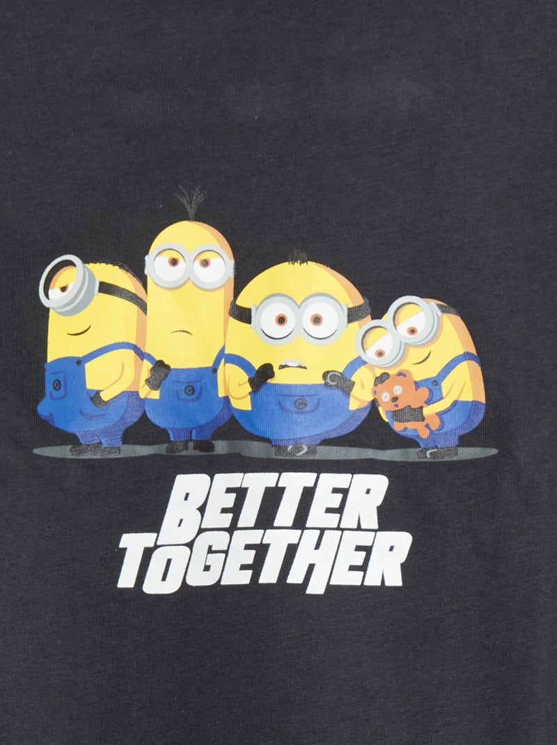Korte pyjama T-shirt en short 'Minions' - 2-delig Zwart - Kiabi