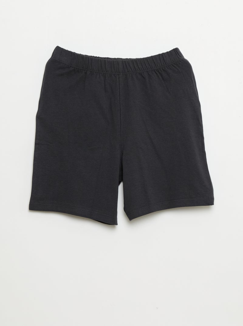 Korte pyjama T-shirt en short 'Minions' - 2-delig Zwart - Kiabi