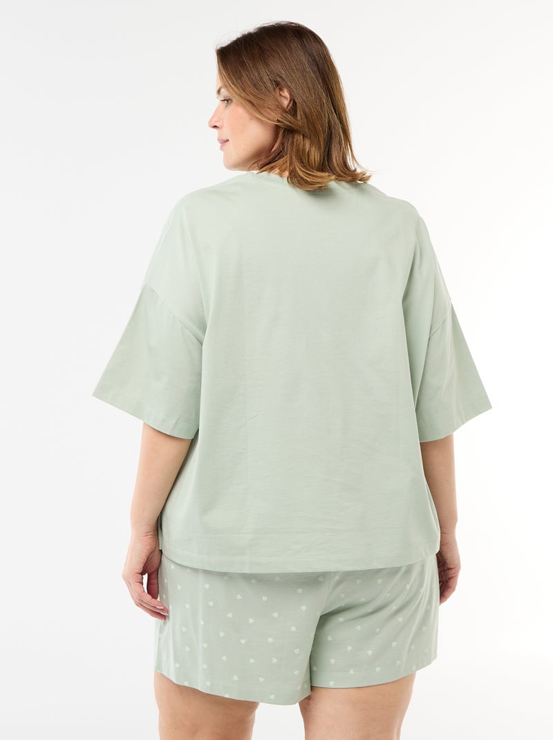 Korte pyjama 'Tinkerbell' - 2-delig Groen - Kiabi
