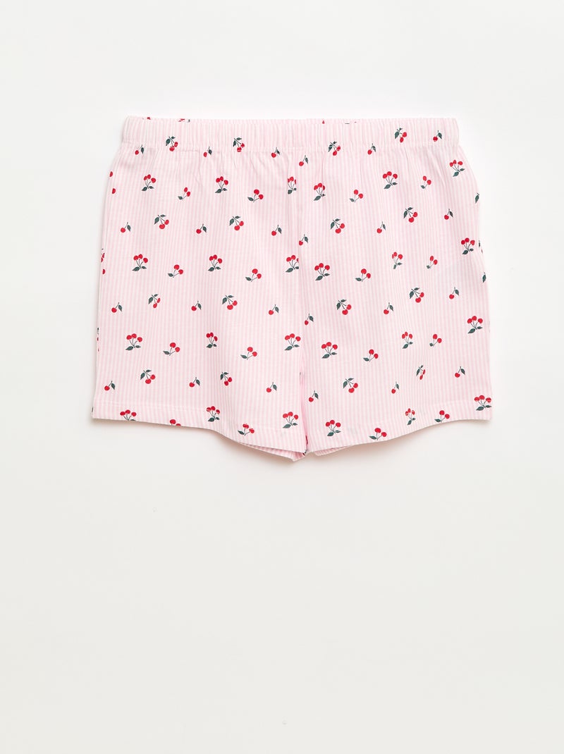 Korte pyjamaset - 2-delig Wit - Kiabi