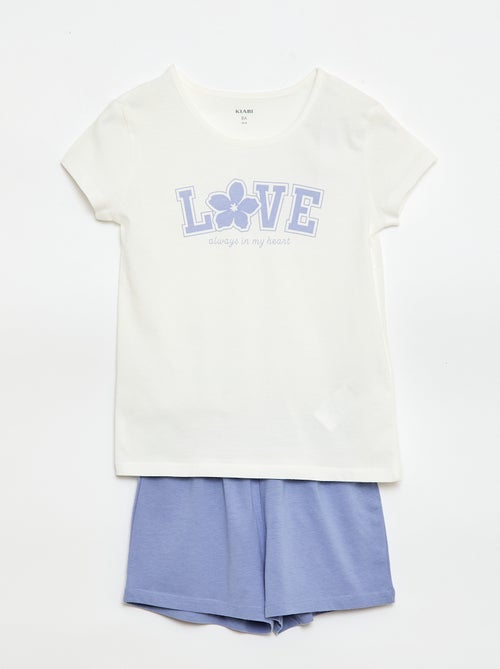 Korte pyjamaset - 2-delig - Kiabi