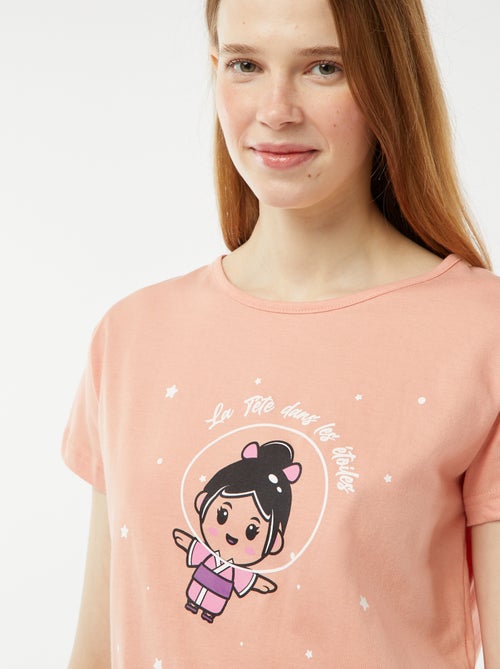 Korte pyjamaset - T-shirt + short - 2-delig - Kiabi