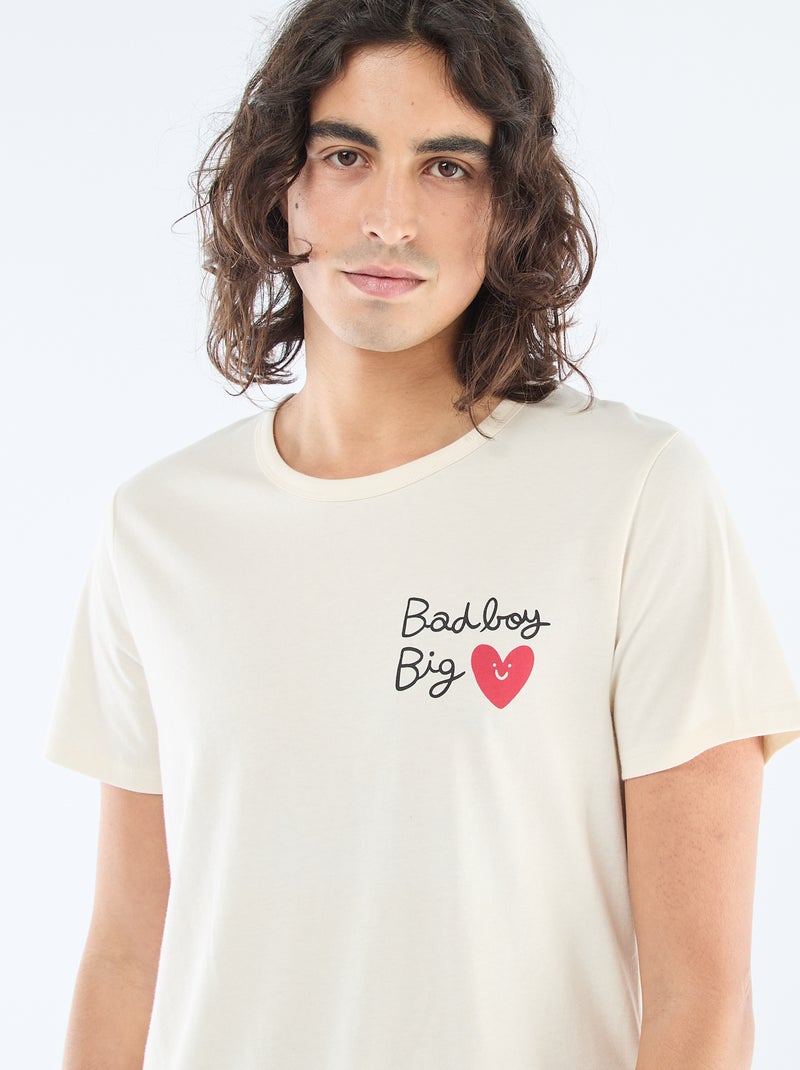Korte pyjamaset 'Agathe Sorlet x Kiabi' - Valentijnsdag Wit - Kiabi
