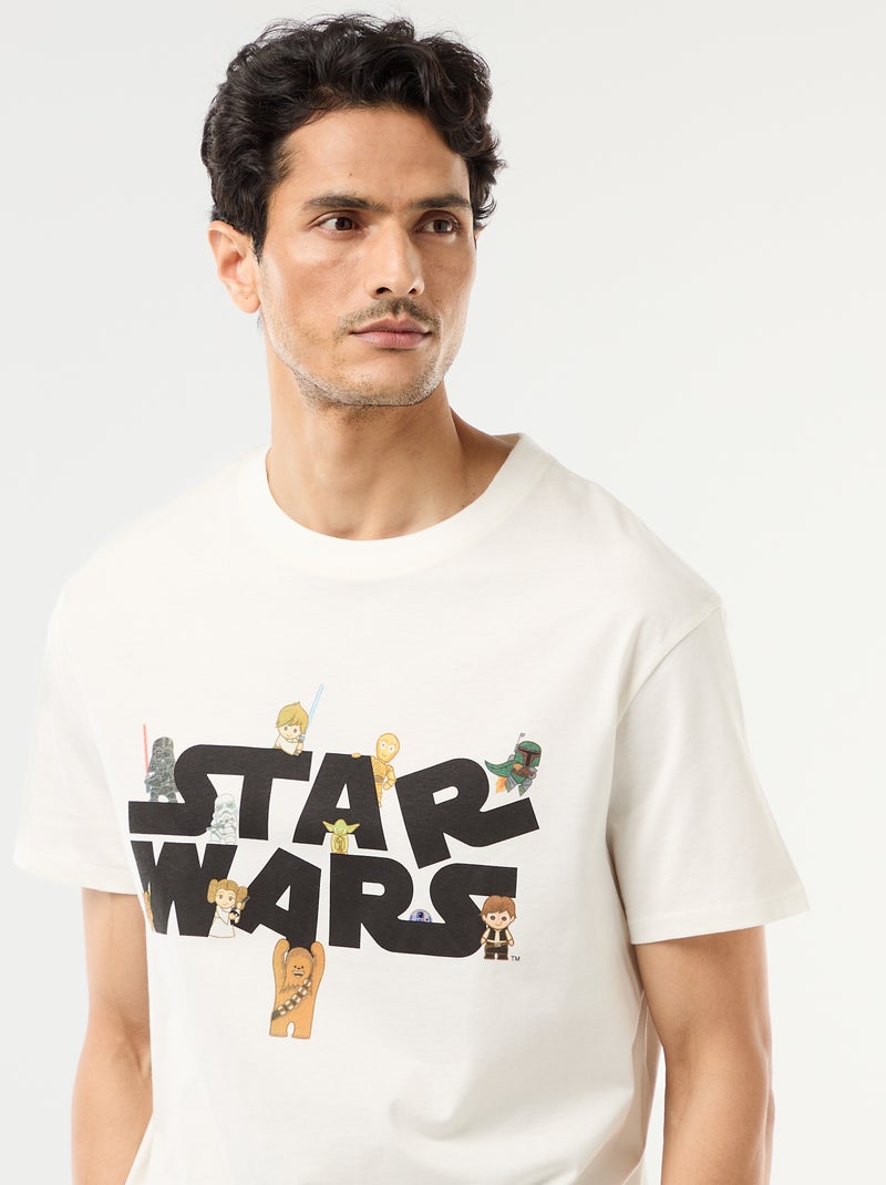 Korte pyjamaset 'Star Wars' - 2-delig Wit - Kiabi