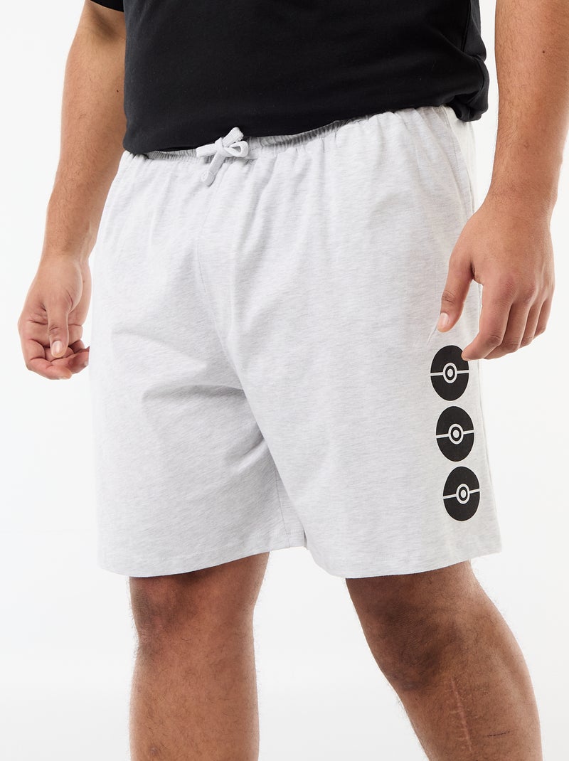 Korte pyjamaset T-shirt en short 'Pikachu' 'Pokémon' - 2-delig Zwart - Kiabi