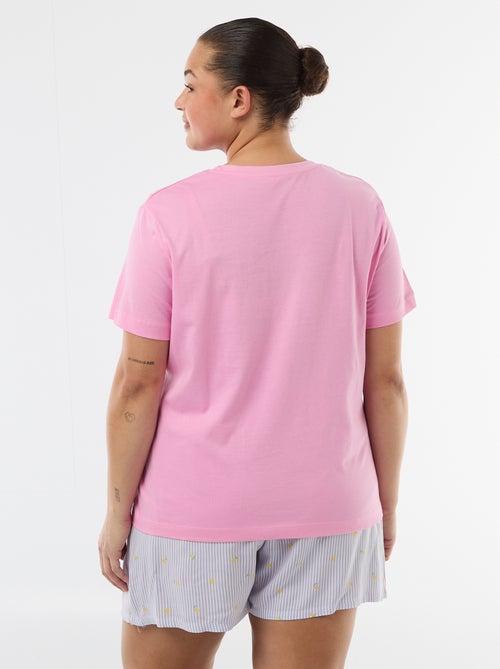 Korte pyjamaset T-shirt + short - 2-delig - Kiabi