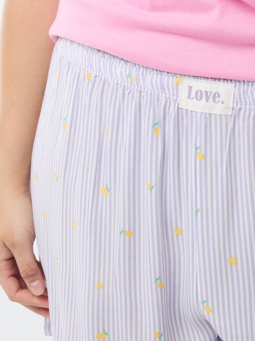 Korte pyjamaset T-shirt + short - 2-delig - Kiabi