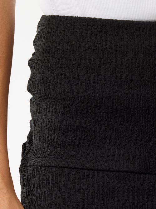 Korte rok met ruches van crinkle-breisel - Kiabi