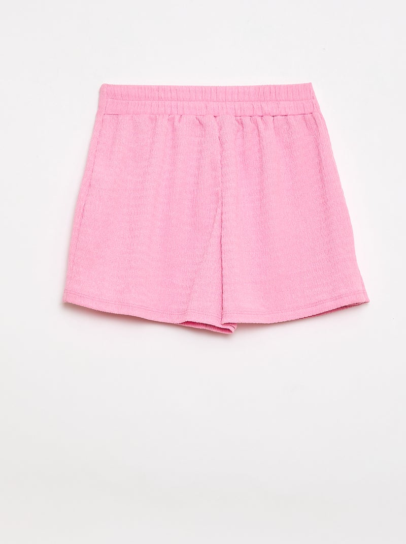 Korte rok-short van lichte effen tricot Rose - Kiabi