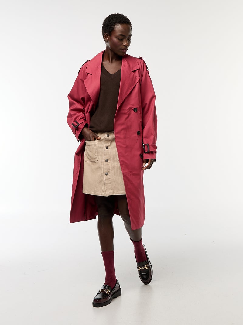 Korte rok van corduroy 'JDY' Biege - Kiabi