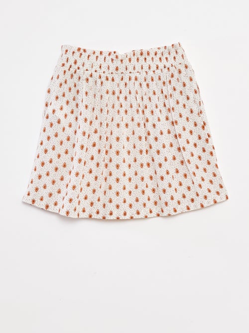 Korte rok van crêpestof - Kiabi