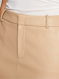 Korte rok van imitatieleer - Kiabi