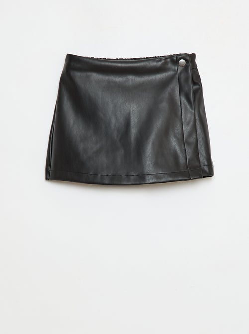 Korte rok van imitatieleer - Kiabi