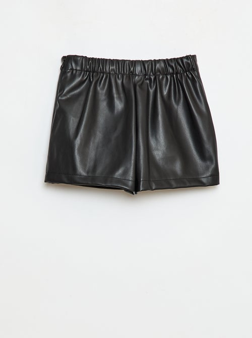 Korte rok van imitatieleer - Kiabi