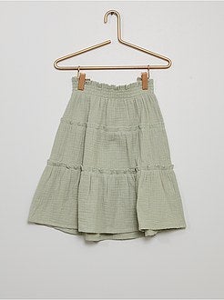 Korte rok van katoengaas - Kiabi