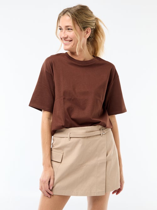 Korte rokshort met riem - Kiabi