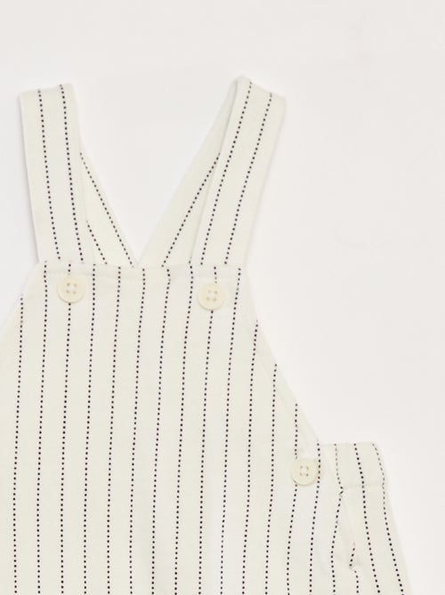 Korte salopette met gekruiste bandjes - Kiabi