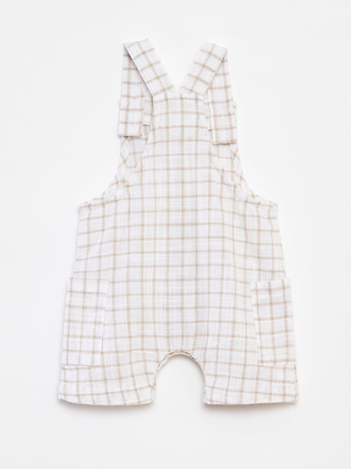 Korte salopette met ruitjes 'Name it' - Kiabi
