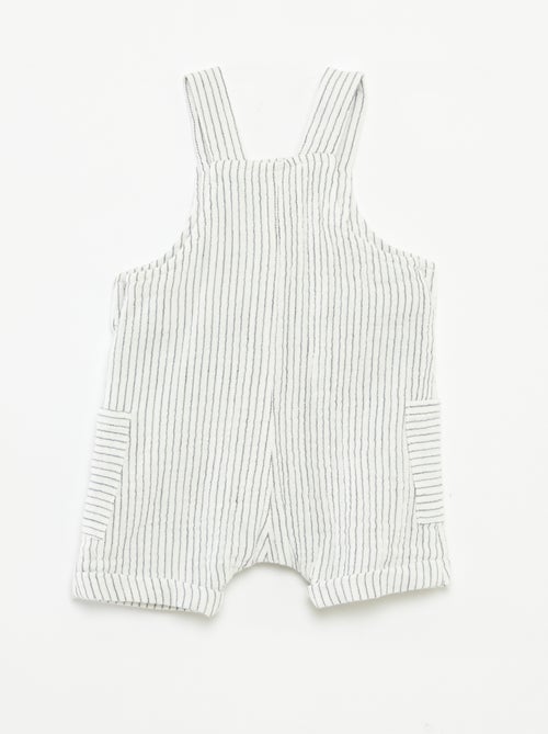 Korte salopette van zachte, luchtige katoen 'Name it' - Kiabi