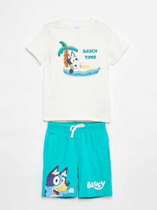 Korte setje - T-shirt + short 'Bluey' - 2-delig - Kiabi