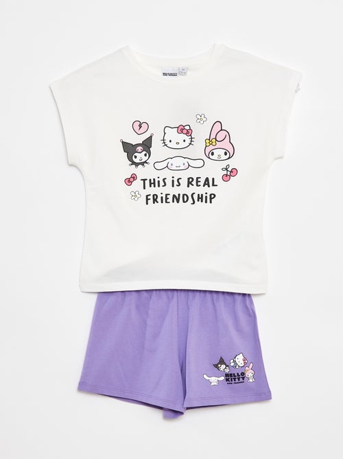 Korte setje - T-shirt + short 'Hello Kitty' - 2-delig - Kiabi