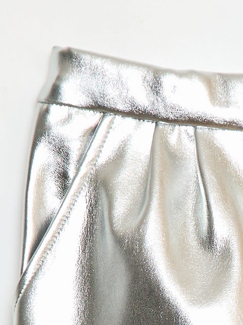 Korte short van imitatieleer - Kiabi