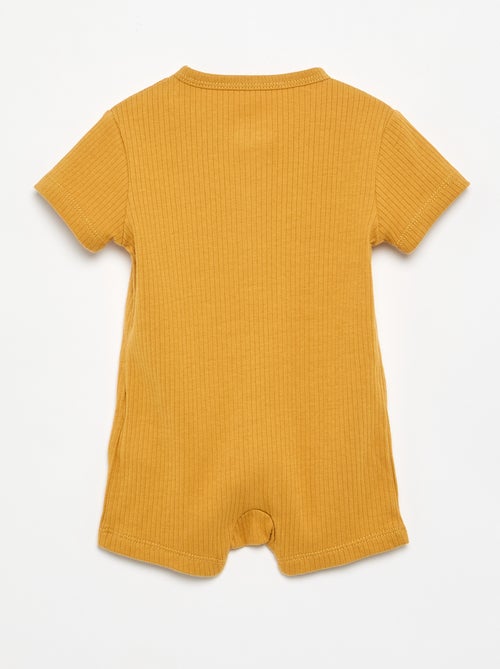 Korte slaapzakpyjama van ribtricot - Kiabi