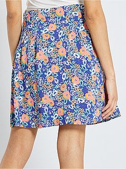 Korte, soepele rok met print - Kiabi