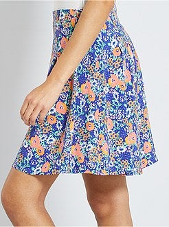 Korte, soepele rok met print - Kiabi