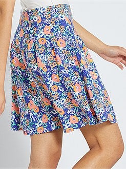 Korte, soepele rok met print - Kiabi