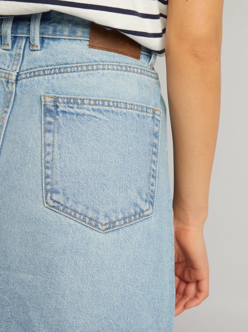 Korte spijkerrok BLAUW - Kiabi